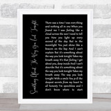 Elton John Something About The Way You Look Tonight Script Song Lyric Print