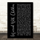 Oasis Married With Children Black Script Song Lyric Quote Print