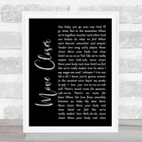 Phyllis Nelson Move Closer Black Script Song Lyric Quote Print