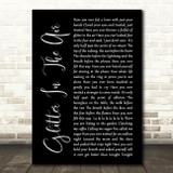 Pink Glitter In The Air Black Script Song Lyric Quote Print