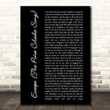 Rupert Holmes Escape (The Piña Colada Song) Black Script Song Lyric Quote Print