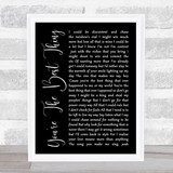 The Style Council You're The Best Thing Black Script Song Lyric Quote Print