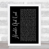 Tim McGraw Humble And Kind Black Script Song Lyric Quote Print