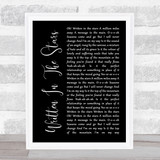 Tinie Tempah Written In The Stars Black Script Song Lyric Quote Print