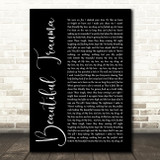 Pink Beautiful Trauma Black Script Song Lyric Quote Print