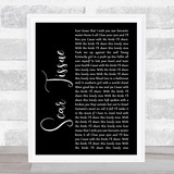 Red Hot Chili Peppers Scar Tissue Black Script Song Lyric Quote Print