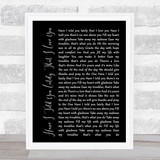 Van Morrison Have I Told You Lately That I Love You Black Script Song Print