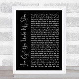 Frank Sinatra I've Got You Under My Skin Black Script Song Lyric Print