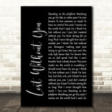 Freya Ridings Lost Without You Black Script Song Lyric Print