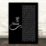Rag'n'Bone Man Skin Black Script Song Lyric Print