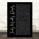 Savage Garden Truly Madly Deeply Black Script Song Lyric Print