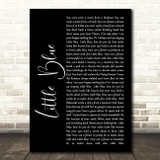 The Beautiful South Little Blue Black Script Song Lyric Print