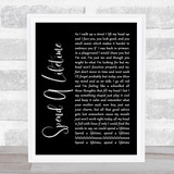 The Rifles Spend A Lifetime Black Script Song Lyric Print