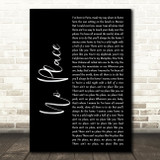 Backstreet Boys No Place Black Script Song Lyric Print