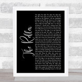 Duran Duran The Reflex Black Script Song Lyric Print