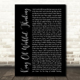 Go West King Of Wishful Thinking Black Script Song Lyric Print