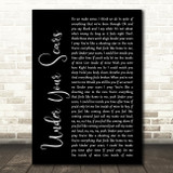 Godsmack Under Your Scars Black Script Song Lyric Print