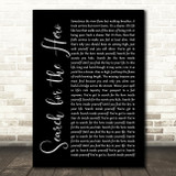 M People Search for the Hero Black Script Song Lyric Print