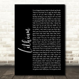 Nirvana Lithium Black Script Song Lyric Print