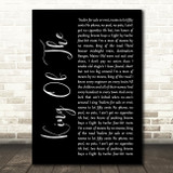 Roger Miller King Of The Road Black Script Song Lyric Print