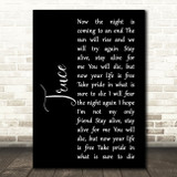 twenty one pilots Truce Black Script Song Lyric Print
