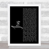 Goo Goo Dolls Iris Black Script Song Lyric Quote Print