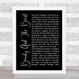 Stevie Nicks Beauty And The Beast Black Script Song Lyric Quote Print