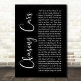 Snow Patrol Chasing Cars Black Script Song Lyric Quote Print