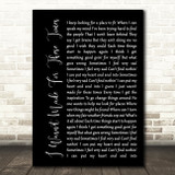 Brian Wilson I Wasnt Made For These Times Black Script Song Lyric Quote Print