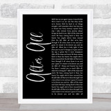 Cher After All Black Script Song Lyric Quote Print