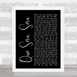 Doris Day Que Sera, Sera Black Script Song Lyric Quote Print