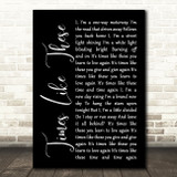 Foo Fighters Times Like These Black Script Song Lyric Quote Print