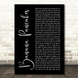Jack Johnson Banana Pancakes Black Script Song Lyric Quote Print