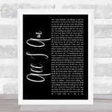 Jess Glynne All I Am Black Script Song Lyric Quote Print