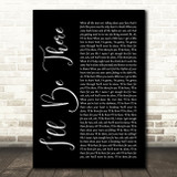 Jess Glynne I'll Be There Black Script Song Lyric Quote Print