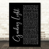 Mumford & Sons Guiding Light Black Script Song Lyric Quote Print