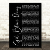 Ocean Colour Scene Get Blown Away Black Script Song Lyric Quote Print