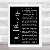 Ronan Keating This I Promise You Black Script Song Lyric Quote Print