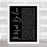 LABI SIFFRE It Must Be Love Black Script Song Lyric Print