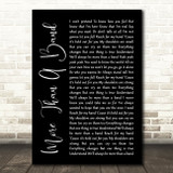 Lemonade Mouth More Than A Band Black Script Song Lyric Print