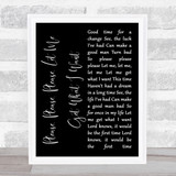 The Smiths Please, Please, Please, Let Me Get What I Want Black Script Print