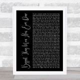 Woody Guthrie Biggest Thing Man Has Ever Done Black Script Song Lyric Print