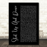 Walk The Moon Shut Up And Dance Black Script Song Lyric Quote Print
