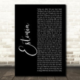 Marillion Estonia Black Script Song Lyric Music Art Print