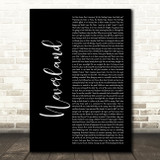Matthew Morrison, Laura Michelle Kelly, Neverland Black Script Song Lyric Music Art Print