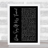 Smog Dress Sexy At My Funeral Black Script Song Lyric Music Art Print