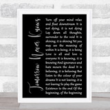 The Beatles Tomorrow Never Knows Black Script Song Lyric Music Art Print