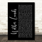 Dan Fogelberg Nether Lands Black Script Song Lyric Music Art Print