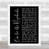 Green Day One for the Razorbacks Black Script Song Lyric Music Art Print