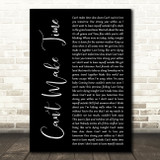 Greensky Bluegrass Can't Make Time Black Script Song Lyric Music Art Print